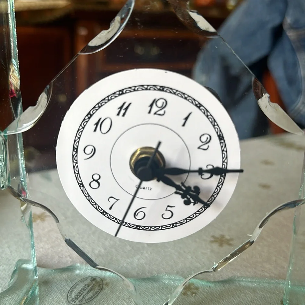Vintage diffusion glass Arte Murano Vetro by Il Laboratorio by Cibierre clock